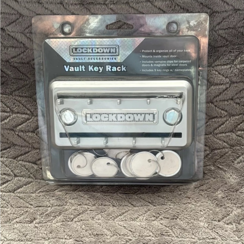 Lockdown Silver Vault Key Rack